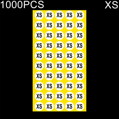 Wewoo - Autocollant de taille 1000 PCS de rondetaille XS Wewoo  - Ruban pour étiqueteuse