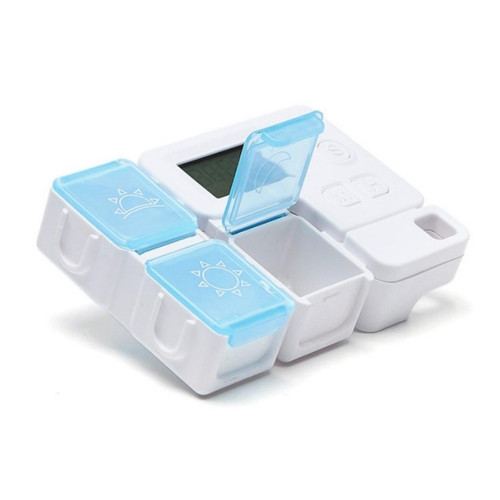 Wewoo Boîte de rangement en plastique intelligente portable Boîtes de médecine de rappel de chronométrage électronique rouge vif
