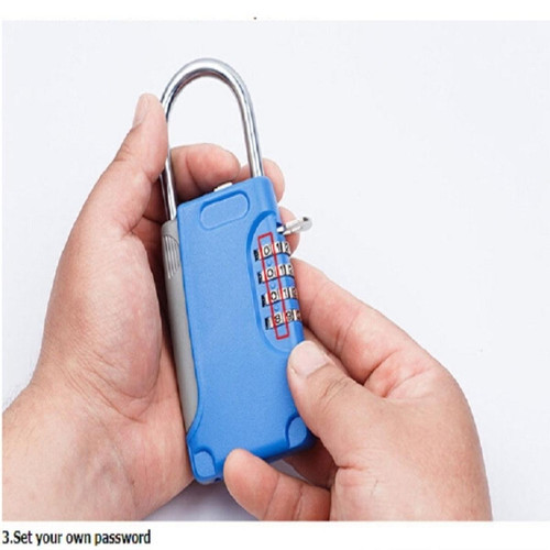 Wewoo - Cadenas 3 PCS Key Safe Box Password Lock Keys Metal Body Type Storage Mini Safes Rouge Wewoo  - Verrou box