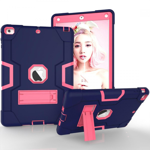 Wewoo - Coque Pour iPad 5/4 couleur contrastée Silicone + PC Combinaison avec support bleu marine + rose rouge Wewoo  - Accessoire Tablette