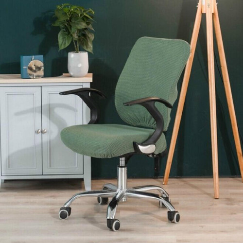 Wewoo - Couverture de chaise de bureau extensible universelletaille arrière + housse de coussin vert armée Wewoo  - Housse chaise extensible