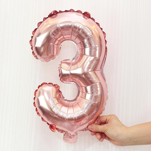Wewoo - Décorations de Fête 5 PCS 16 pouces Nombre Ballons En Aluminium Joyeux Anniversaire De Mariage Wewoo - Décoration