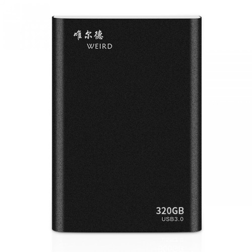 Wewoo - Disques SSD externes Disque dur mobile à semi-conducteurs ultra-fin léger de 320 Go à transmission USB 3.0 2,5 pouces USB 3.0 noir - SSD Interne