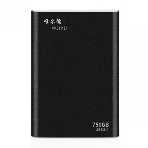 Wewoo - Disques SSD externes Disque dur mobile à semi-conducteurs ultra-finlégertransmission USB 3.0750 Go2,5 pouces USB 3.0 noir - SSD Interne