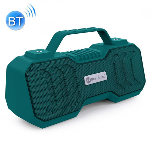 Enceintes Hifi Wewoo Enceinte Bluetooth NR-4500 Haut-parleur stéréo sans fil portable Compatible avec la fonction TWS / FM Vert