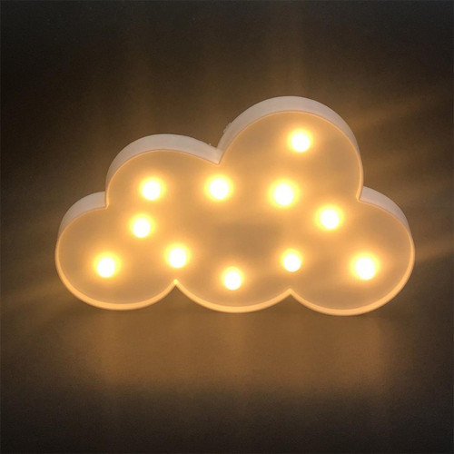 Wewoo - Guirlande LED Style de commutateur Forme de nuage Nuit Lampe de chevet chaude de table Wewoo  - Guirlandes lumineuses