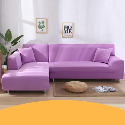 Wewoo - Housse de canapé tout compris Universal Set Sofa Full Cover Add One Piece of Pillow CaseSize Three Seater 190-230cm Light Purple Wewoo  - Salon, salle à manger Wewoo