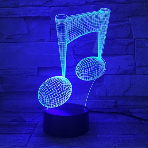 Wewoo - Lampe Note de musique 3D Visual Light Touch coloré de table décorative changeante LED Night Wewoo  - Luminaires Multicolore