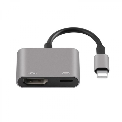 Wewoo - Onten 7565S Câble adaptateur vidéo de projecteur iPhone Lightning vers HDMI HDTV pour iPad Gris - Câble Lightning