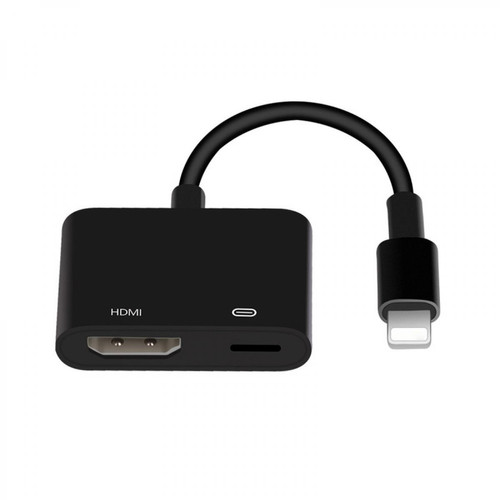 Wewoo -Onten 7565S Câble adaptateur vidéo de projecteur iPhone Lightning vers HDMI HDTV pour iPad Noir Wewoo  - Câble Lightning Wewoo