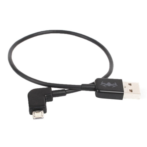 Wewoo - Pour SPARK / MAVIC PRO / Phantom 3 & 4 / Inspire 1 & 2 Câble de connecteur de données USB à angle droit Micro USB 30cm - Phantom 4
