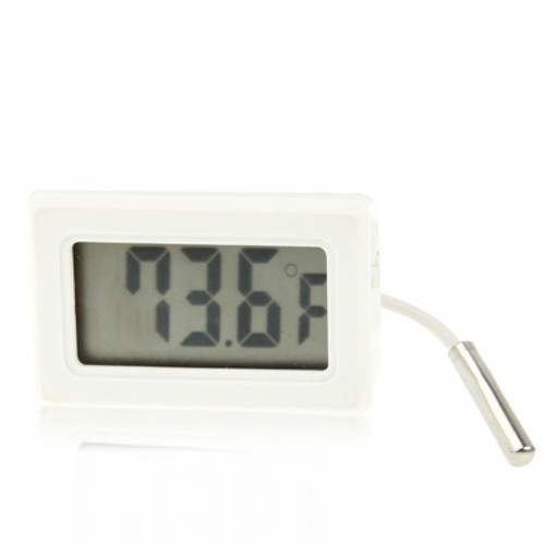 Wewoo - Thermomètre blanc Mini numérique d'intérieur d'affichage à cristaux liquides affichage de Fahrenheit, - Accessoires Réfrigérateurs & Congélateurs