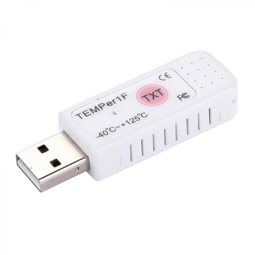 Wewoo - Thermomètre blanc pour ordinateur salle / Météo / Environnement / Test de température de l'environnement spécial USB étanche PC - Accessoires Réfrigérateurs & Congélateurs