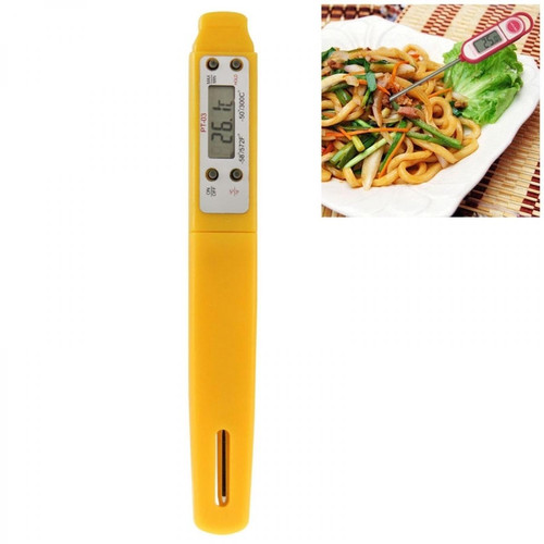 Wewoo - Thermomètre de cuisson jaune numérique de nourriture d'affichage à cristaux liquides, ranger de la température: -50 à 300 degrés Celsius Wewoo  - Electricité