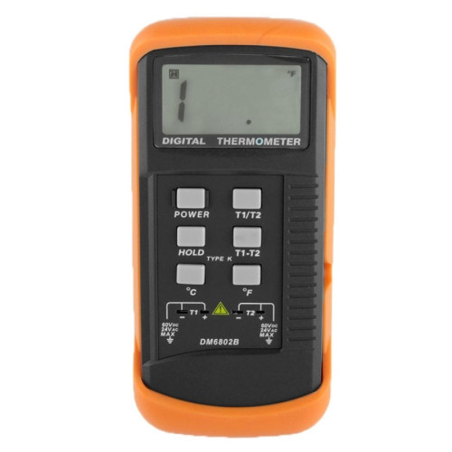 Wewoo - Thermomètre numérique avec deux capteurs de type K DM6802B - Thermomètres