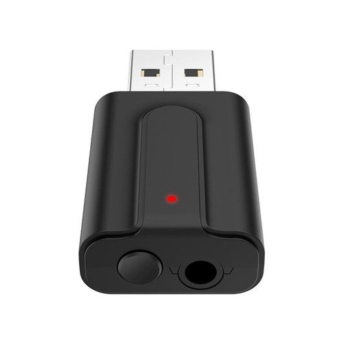 Passerelle Multimédia Wewoo Transmetteur sans fil Universal USB Bluetooth Transmitter Receiver 2-en-1 5.0 Téléviseur Ordinateur Audio Adaptateur noir