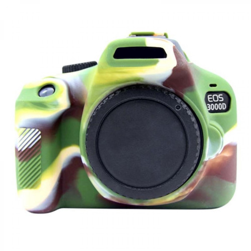 Wewoo - Étui de protection en silicone souple pour Canon EOS 3000D / 4000D camouflage - Wewoo