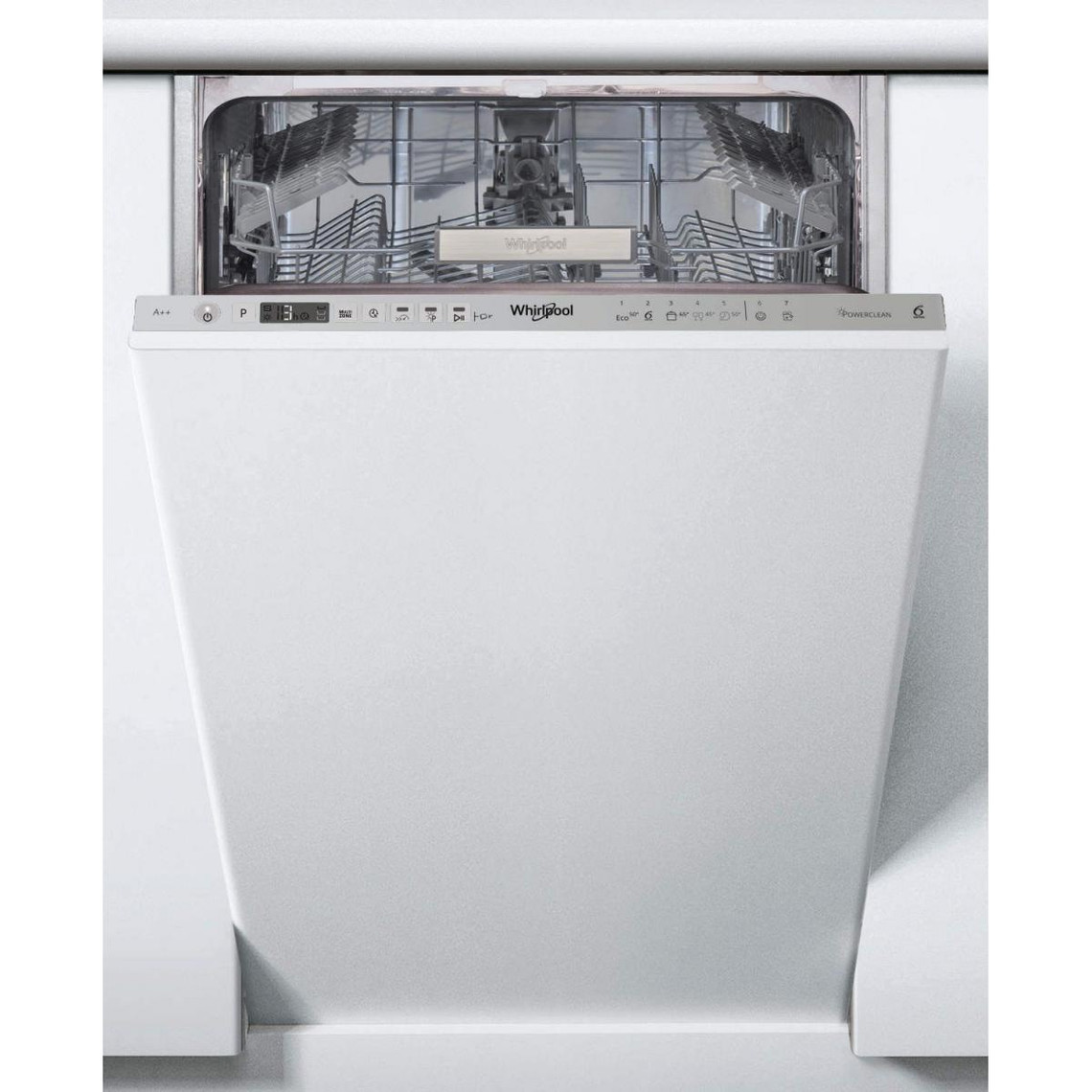 Whirlpool Lave-vaisselle 45cm 10 couverts 43db tout intégrable - wsio3t223pex - WHIRLPOOL
