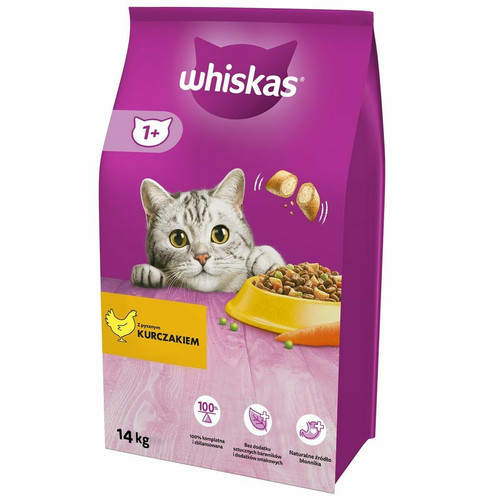 Whiskas - Aliments pour chat Whiskas   Adulte Poulet Légumes 14 Kg Whiskas  - Croquettes pour chat