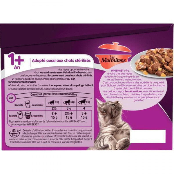 Alimentation humide pour chat Whiskas