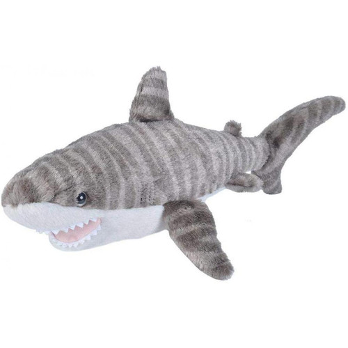 Wild Republic - peluche Requin de 20 cm gris blanc Wild Republic  - Peluche requin