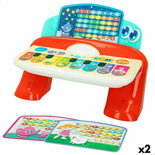 Instruments de musique Winfun Piano interactif pour bébé Winfun 27 x 16 x 18 cm (2 Unités)