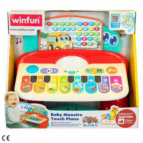 Instruments de musique Piano interactif pour bébé Winfun 27 x 16 x 18 cm (2 Unités)