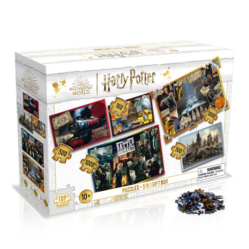 Winning Moves - Harry Potter - 5x Puzzles in One Winning Moves - Harry Potter Jeux & Jouets