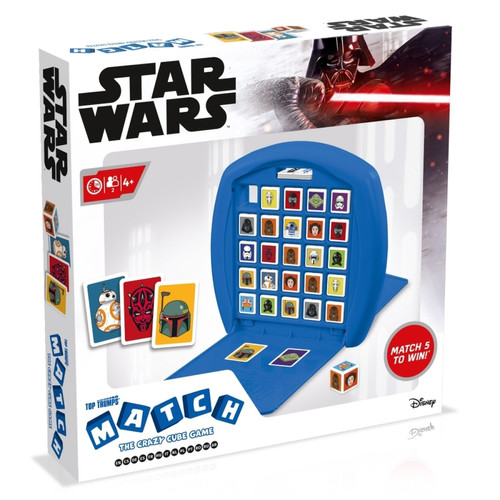 Winning Moves - TOP TRUMPS - Star Wars Match Board Game Winning Moves  - Jeux de Société Enfant Jeux de société
