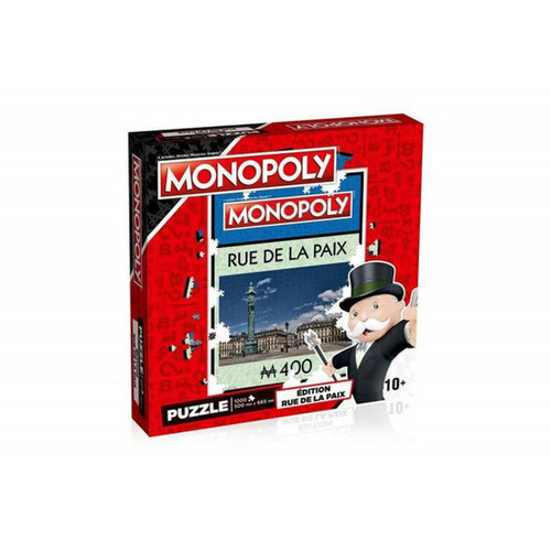 Animaux Winning Moves Puzzle 1000 pièces Winning Moves Monopoly Rue de la Paix