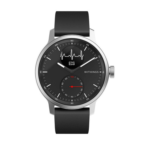 Withings - Montre connectée Homme WITHINGS Montres SCANWATCH  3 Aiguilles - Induction HWA09-model 4-All-Int - Bracelet Silicone Noir Withings   - Montre connectée Withings