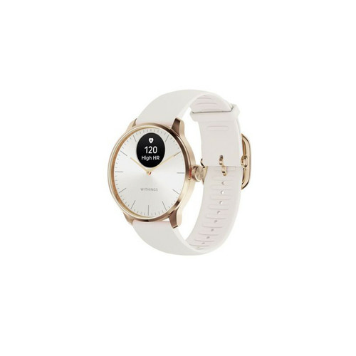 Withings - Montre connectée Withings ScanWatch Light 37 mm Blanc et Or Withings  - Withings