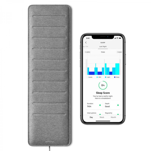 Withings - Capteur de Sommeil Connecté Health Mate Compact Sleep Analyzer Withings - Gris - Withings