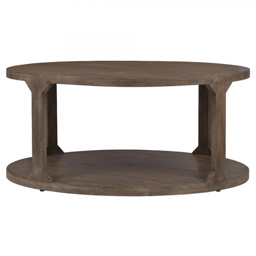 Womo-design - Table basse de salon table d'appoint ronde moderne bout de canapé bois naturel - Womo-design