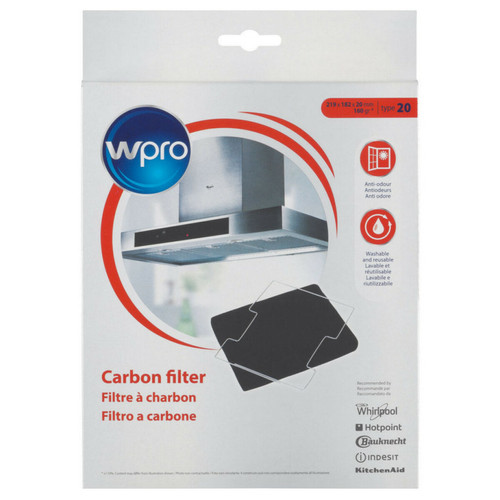 Wpro Filtre à charbon pour hotte - cfw020/1 - WPRO