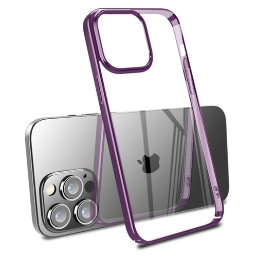 X-Level - Coque en TPU X-LEVEL anti-chute, cadre de galvanoplastie, antichoc pour votre iPhone 14 Pro Max - violet X-Level   - X-Level