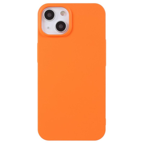 X-Level - Coque en TPU X-LEVEL caoutchouté, anti-rayures pour votre iPhone 14 - orange - X-Level
