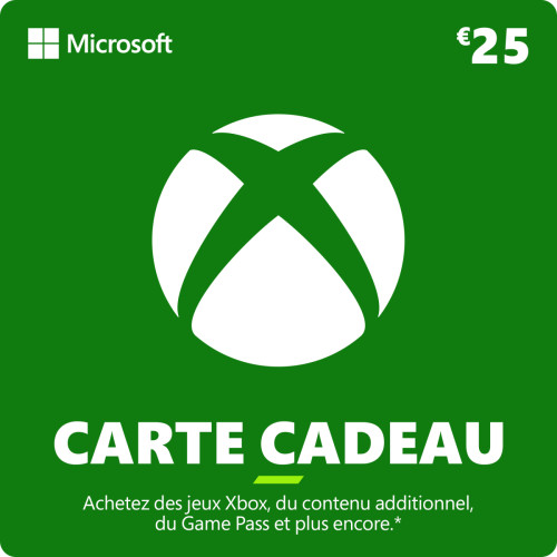 Xbox - Carte cadeau 25 euros Xbox   - Jeux et Consoles