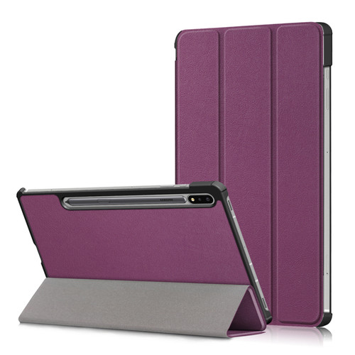 Housse, étui tablette Xeptio Etui Samsung Galaxy TAB S9  Smartcover violet stand - Housse coque de protection  - Accessoires tablette pochette