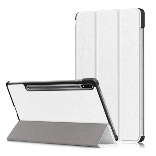 Housse, étui tablette Xeptio Etui Samsung Galaxy TAB S9  blanc  stand - Housse coque de protection - Accessoires pochette cover  case