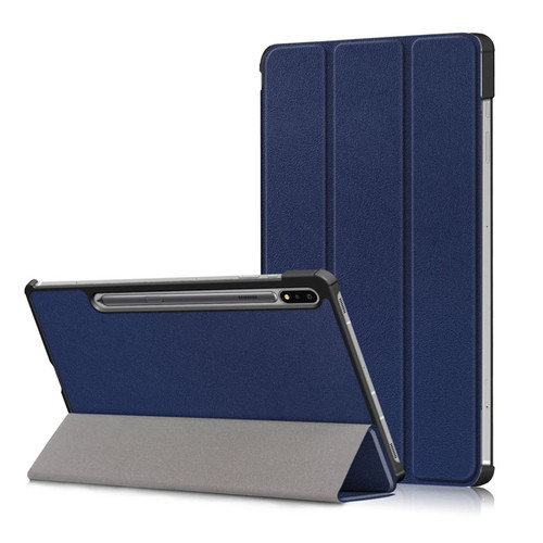 Housse, étui tablette Xeptio Etui Samsung Galaxy TAB S9  bleu navy  stand - Housse coque de protection  - Accessoires pochette cover  case
