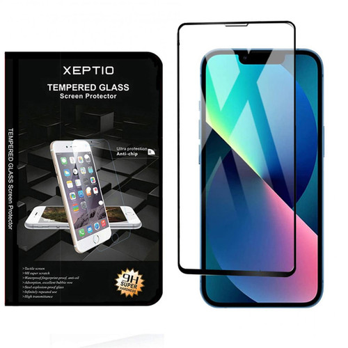 Xeptio - Apple iPhone 13 PRO 5G vitre protection écran noir Xeptio  - Xeptio