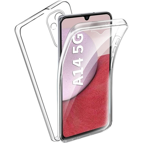 Xeptio - Coque 360 degrés intégrale pour Samsung Galaxy A14 5G  Protection arrière PC Case et Avant en TPU Transparente - Xeptio