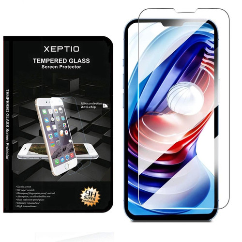 Protection écran smartphone Xeptio Vitre Apple iPhone 14 6,1 pouces 5G Verre trempé - Tempered Glass protection d'écran