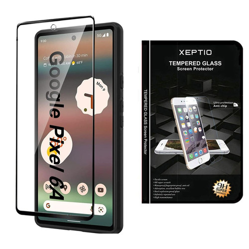 Xeptio - Vitre en verre trempé Full cover noir pour Google Pixel 6A 5G  -  Tempered glass XEPTIO Xeptio - Accessoire Smartphone Xeptio