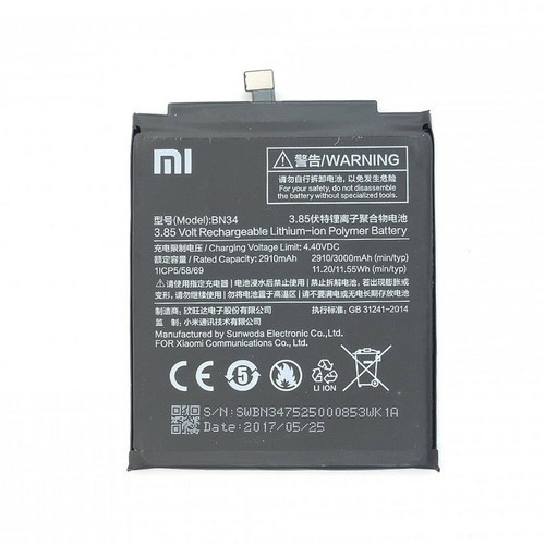 XIAOMI - Batterie Originale Xiaomi BN34 3000 MAH pour Redmi 5A M5A - Accessoire Smartphone XIAOMI