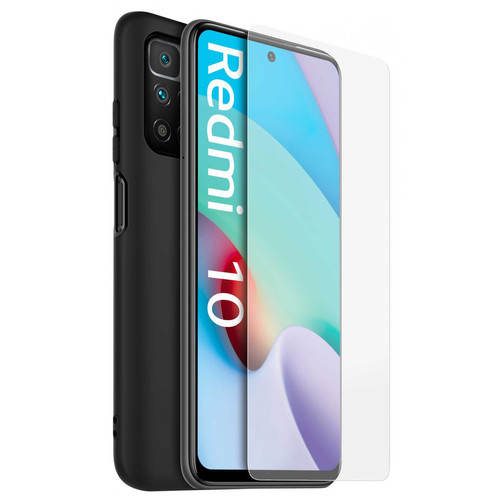 XIAOMI - Pack coque TPU et verre trempé pour Redmi 10 - Accessoire Smartphone XIAOMI