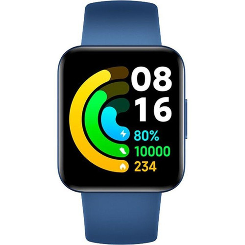 Poco - Smartwatch Xiaomi POCO Watch GL con GPS BHR5723GL Cinturino Silicone Blu Poco  - Montre connectée
