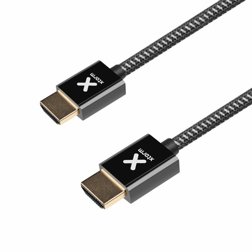 Xtorm - Câble HDMI 2.0 Adaptateur Vidéo 4K/60Hz Nylon Tressé Résistant 1m Xtorm Noir Xtorm  - Xtorm