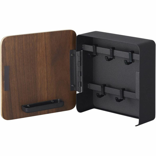 Yamazaki - Boîte à clés magnétique Rin key box noir et marron. Yamazaki  - Armoires à clés